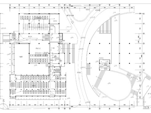  5层大学图书馆消防电气设计cad施工图 
