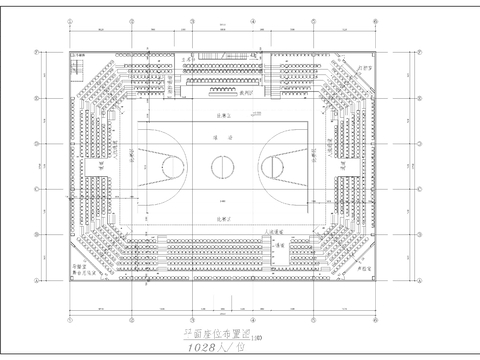  体育馆CAD施工图 
