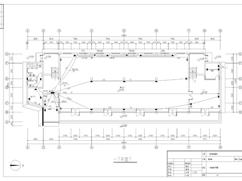  某物流园办公楼cad电气图纸 