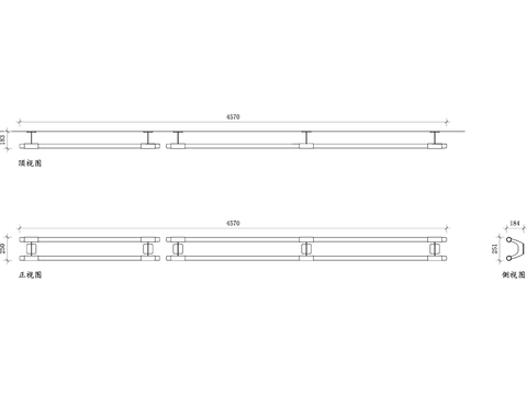  舞蹈室扶手高度 舞蹈室扶手安装 舞蹈室扶手材质 舞蹈室扶手cad大样图 