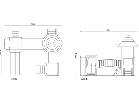  儿童游乐园cad大样图 