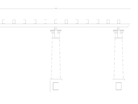  廊架 花架cad大样图 