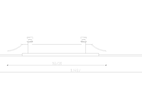  小区 景墙cad大样图 