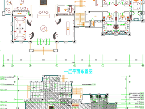  spa会所cad平面图 