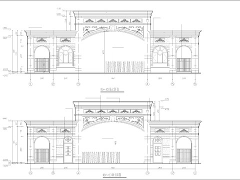  門衛(wèi)建筑cad施工圖 