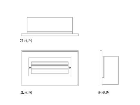  台阶灯cad大样图 
