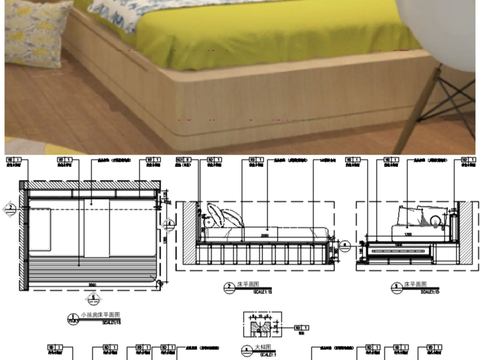  榻榻米cad节点做法图 