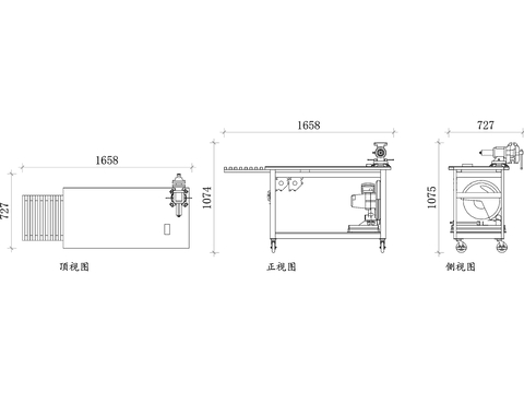  焊接台cad大样图 