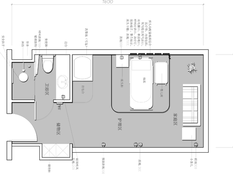  产科病房cad平面图 