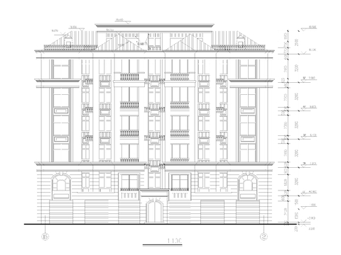  高層建筑 聯(lián)排建筑CAD施工圖 