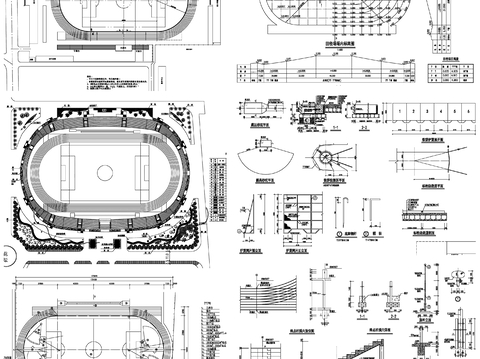  运动场地 篮球场 排球场 羽毛球场 网球场cad图库 