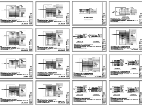  配电系统cad图库 