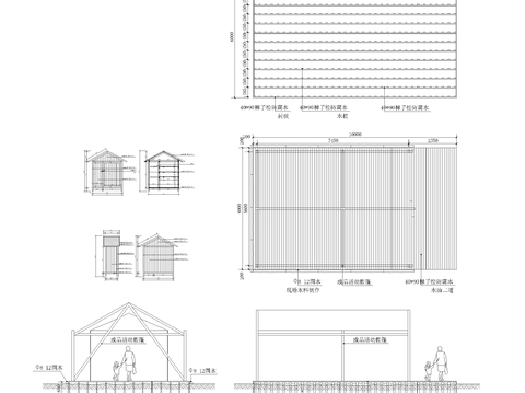  小木屋cad施工图 