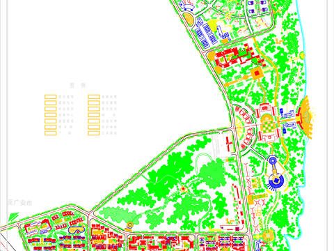  天池湖七里坪cad施工图 