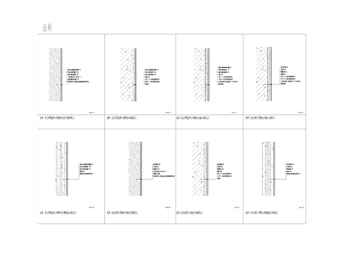  涂料节点cad大样图 