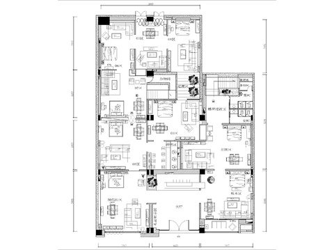  家具 文化展廳CAD平面圖 