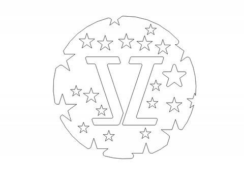  五角星logocad图库 