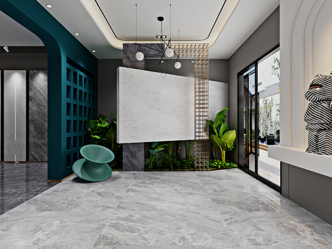  瓷砖专卖店CAD平面图 