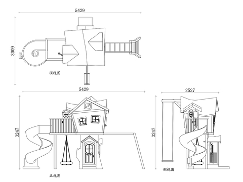  树屋设计cad图库 