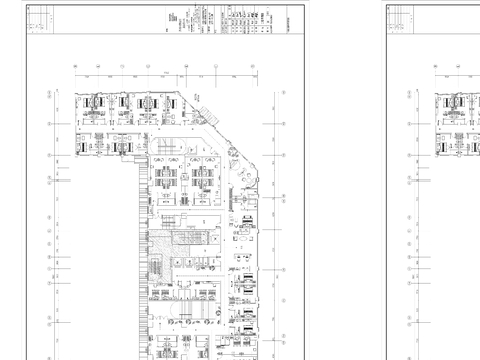  快捷酒店平面图 酒店cad平面图 