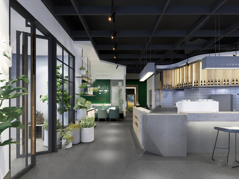  西餐厅CAD平面图 