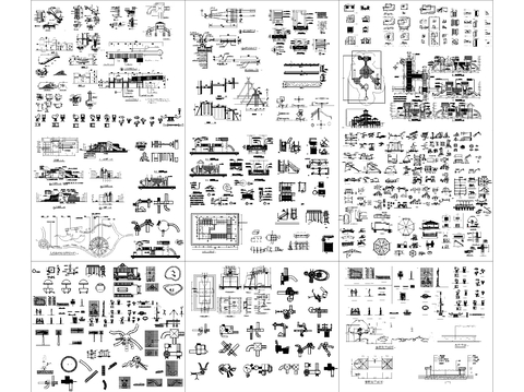  儿童乐园游乐设施CAD图库 
