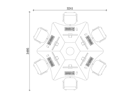  工位布局图 工位尺寸 工位隔断 工位配置 工位组合方式cad大样图 