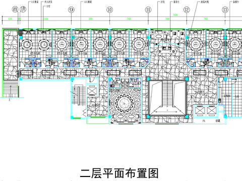  酒店包厢CAD平面图 