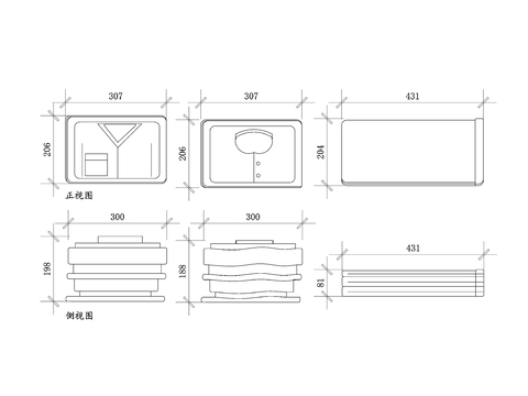  衣服折叠方法cad大样图 