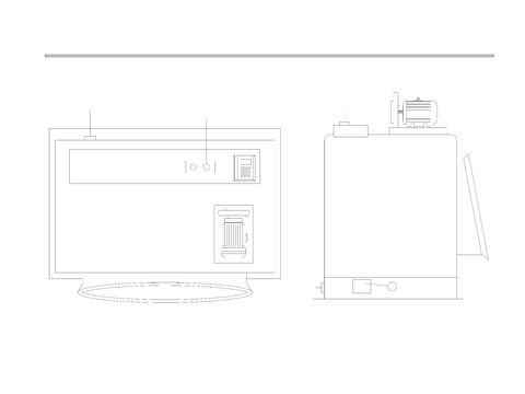  空调机cad平面布局图 