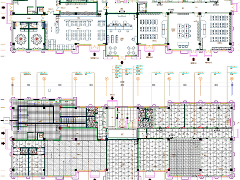  餐饮 餐食区CAD平面图 
