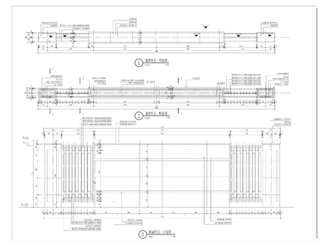  小区围墙cad大样图 