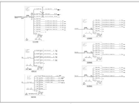  园区配套办公楼电气cad施工图 