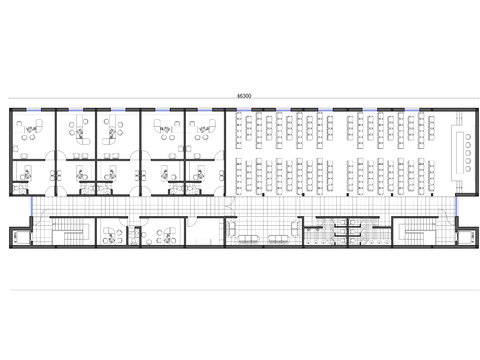  综合办公区CAD平面图 