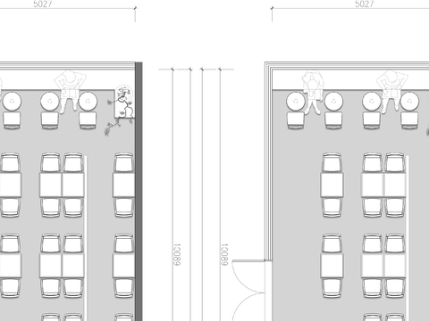  快餐厅cad平面图 