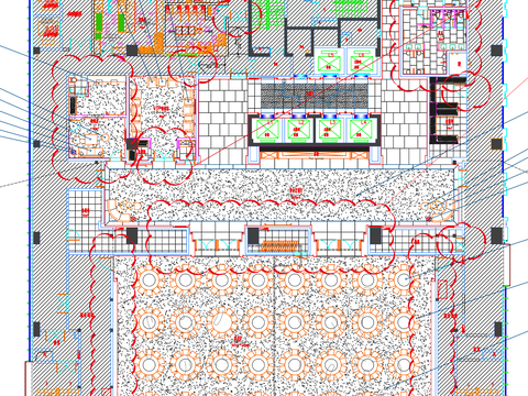  宴会厅CAD平面图 