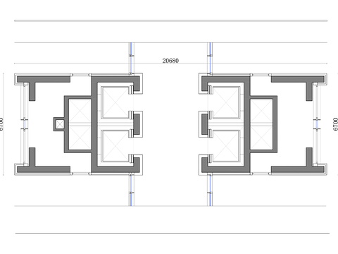  入口布局cad图库 