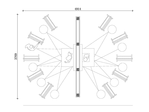  画架展示区 画架练习角cad大样图 