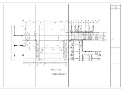  人行天桥建筑cad施工图 