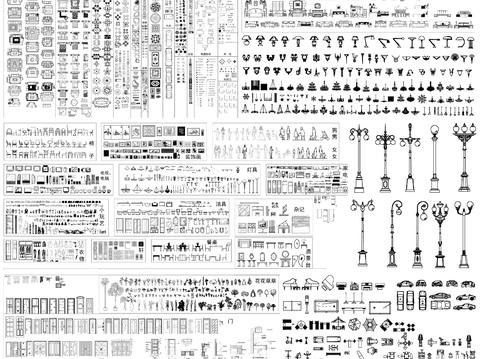  装修设计素材CAD图库 