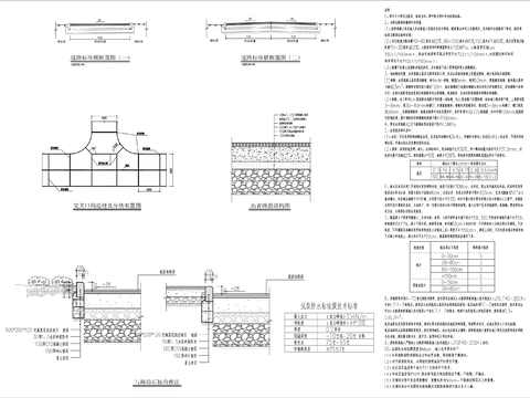  沥青道路节点大样图 