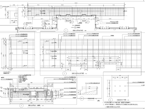  无边界水池cad大样图 