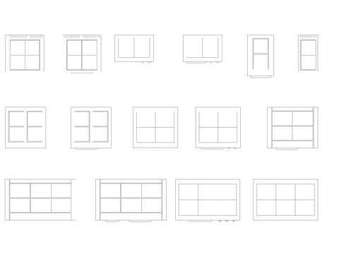  商用电炉cad图库 