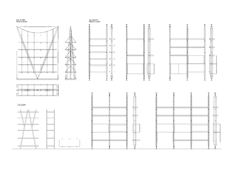  书架货架cad图库 