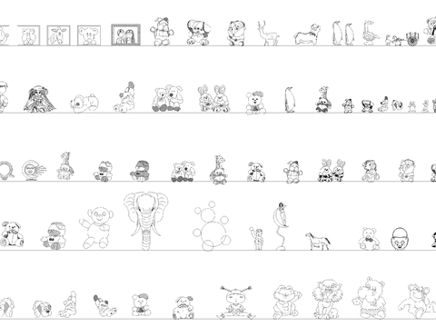  玩具摆件CAD图库 