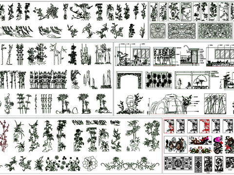  中式元素CAD图库 