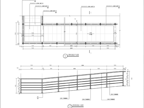  无障碍坡道CAD节点大样图 