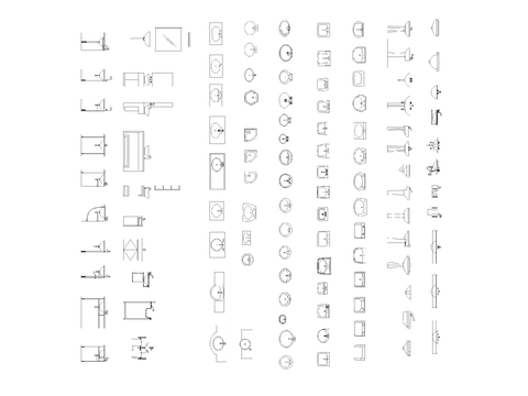  洗手盆 洗手台CAD图库 