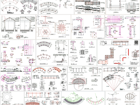  花架 树池 花架CAD图库 