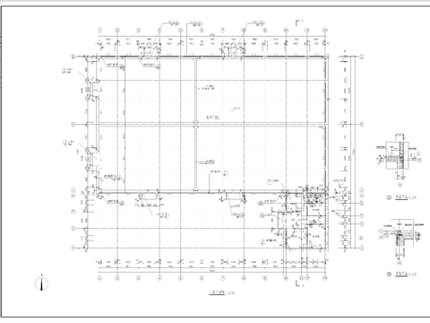  廠房全套CAD施工圖 